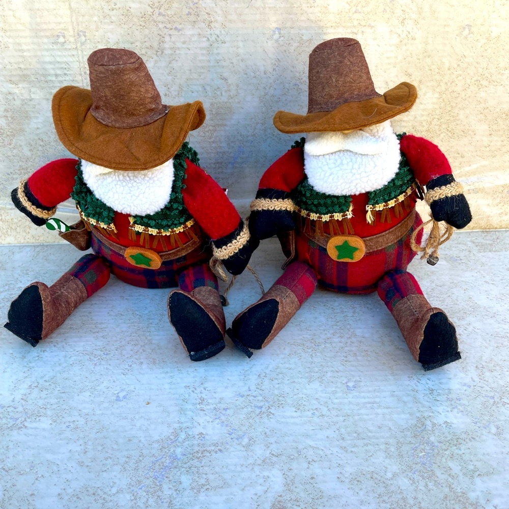 Christmas Cowboy santa claus set